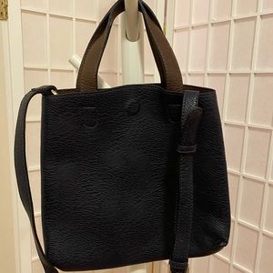 Navy/Brown Crossbody Bag